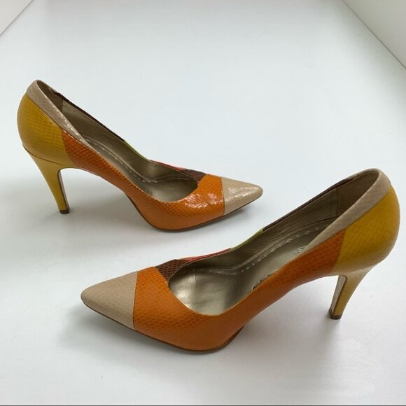 Bcbg  Colourblock Pumps Size 8 - Picture 3 of 10